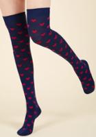 Modcloth Undeniably In Love Thigh Highs