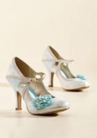  Charming Capers Mary Jane Heel In Bridal Blue In 40