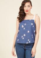  Order In The Port Sleeveless Top In Xs