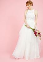  A Glimmer Of Elope Maxi Dress In White In 6