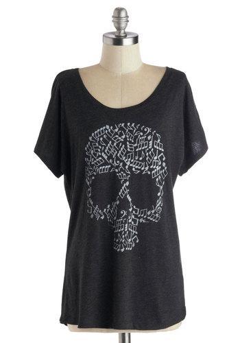 Modcloth After Skull Musical Top