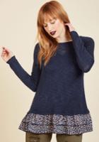  Twofer Tea Knit Top In Xs