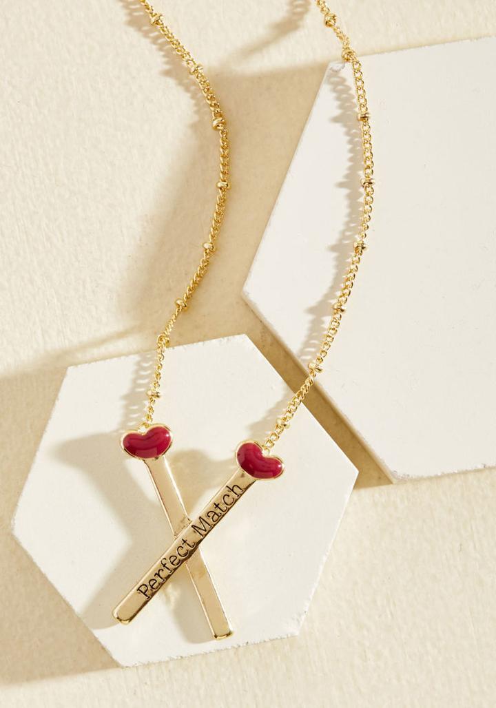Strike Up A Romance Necklace