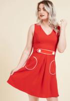  Obsessed With Retro A-line Dress In S