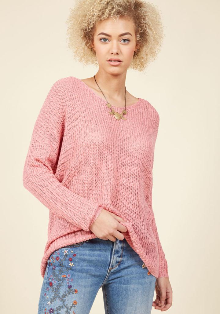  I Second That Locomotion Sweater In Carnation In Xl