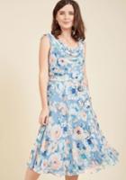  Undeniably Adorable Midi Dress In Blossoms In 12