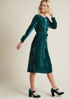 Bbdakota Without Further Salut Velvet Long Sleeve Dress In S