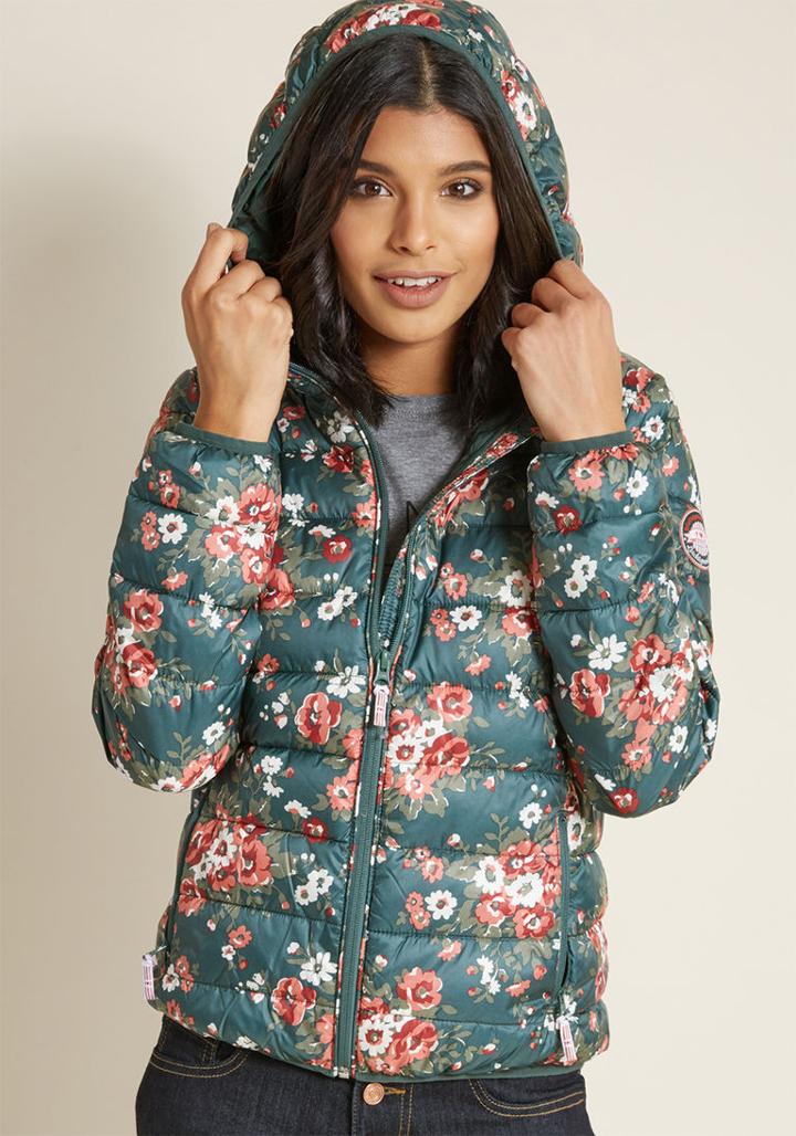 Blutsgeschwister Blutsgeschwister Floral Puffer Jacket In M