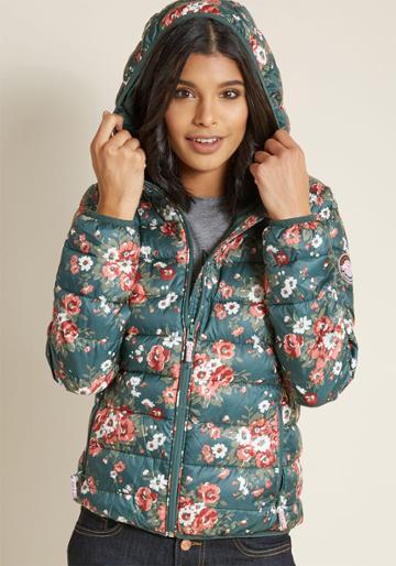 Blutsgeschwister Blutsgeschwister Floral Puffer Jacket In M