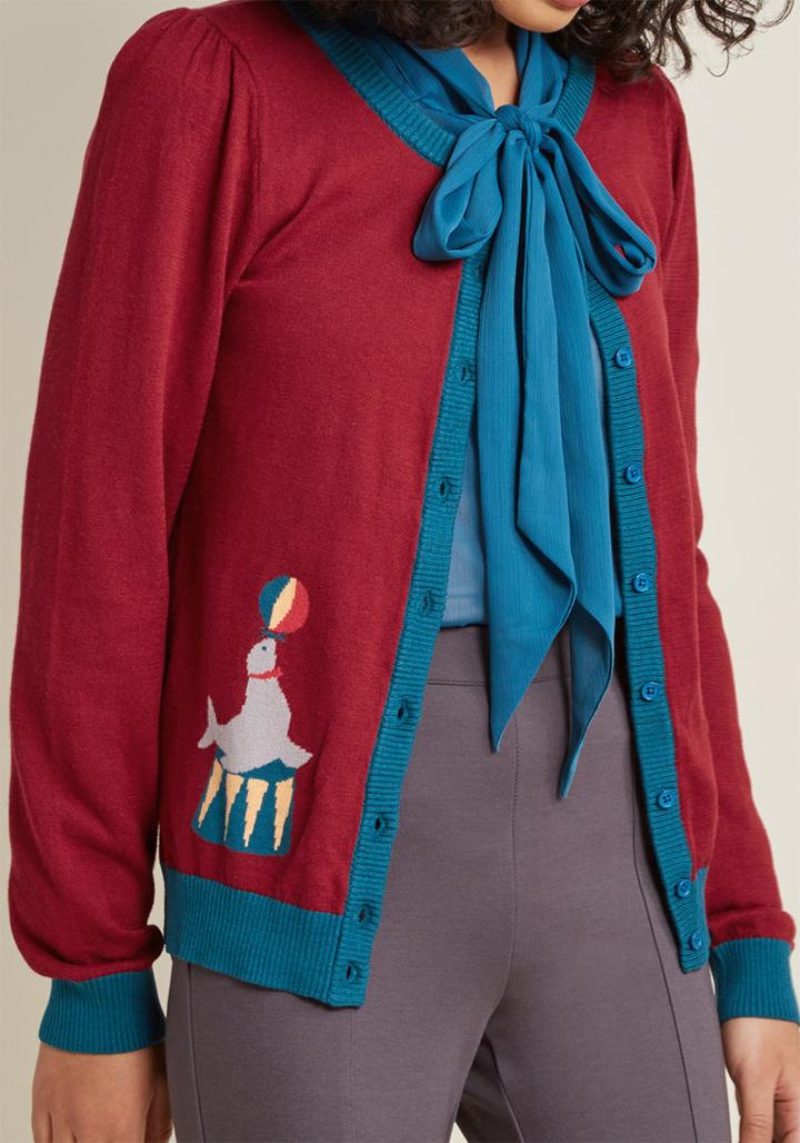 Modcloth Balancing Tact Cardigan In M