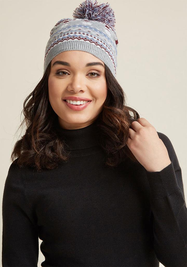 Modcloth Frosty Fun Knit Hat