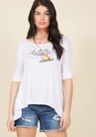 Modcloth Eat, L.a., Love Top In L