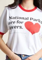 Modcloth Parks And Adoration Graphic Tee In S