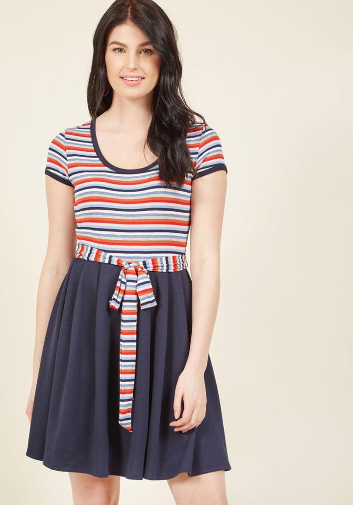 Modcloth Let's Twofer Together Knit Dress In L