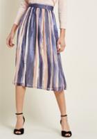 Modcloth Style Saga Chiffon Midi Skirt In 2x