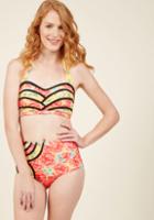 Highdivebymodcloth Set The Serene Swimsuit Bottom In Sunlit Blooms In M
