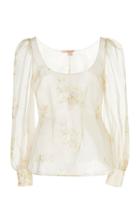 Moda Operandi Brock Collection Floral-printed Silk Blouse Size: 0