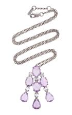 Bayco Purple Sapphire & Diamond Necklace