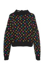 Jonathan Cohen Hand Embroidered Tie Back Wool Pullover