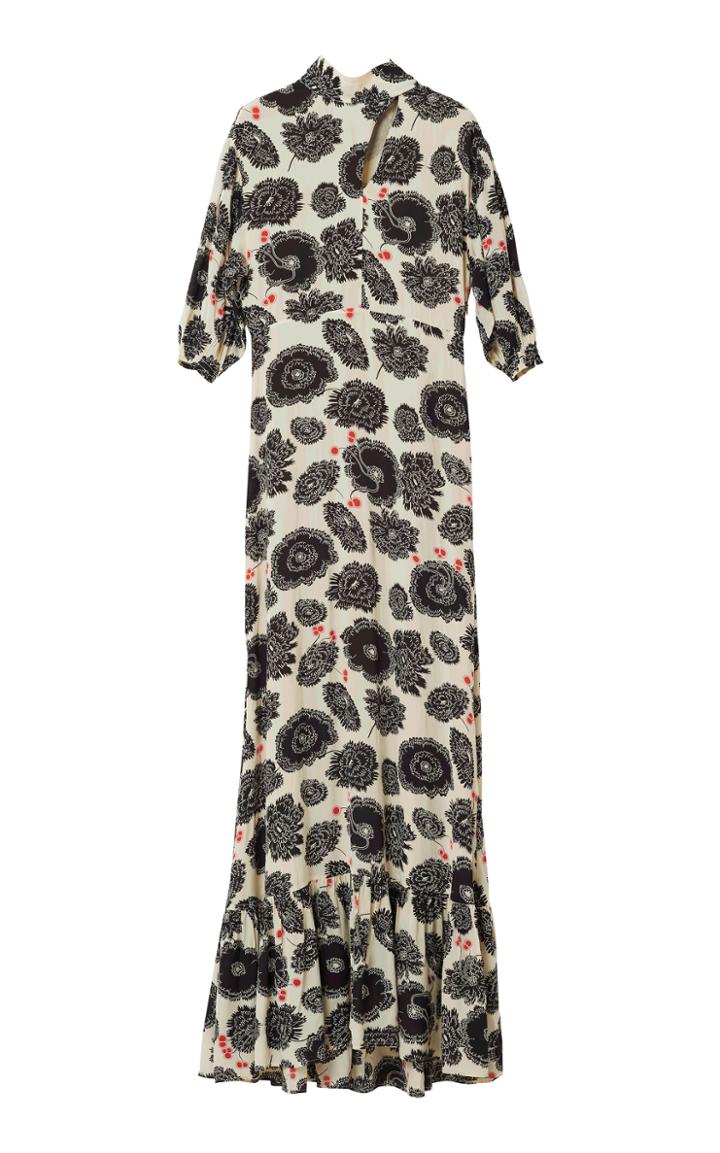 Rodebjer Meadow Poppy Printed Maxi Dress