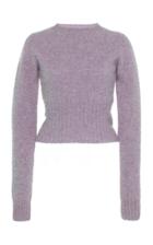Victoria Beckham Cropped Seamless Wool Sweater