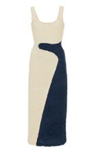 Moda Operandi Mara Hoffman Sloan Two-tone Textured Midi Dress Size: Xxs