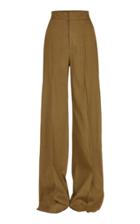 Maticevski Culture Linen Blend Wide Leg Pant