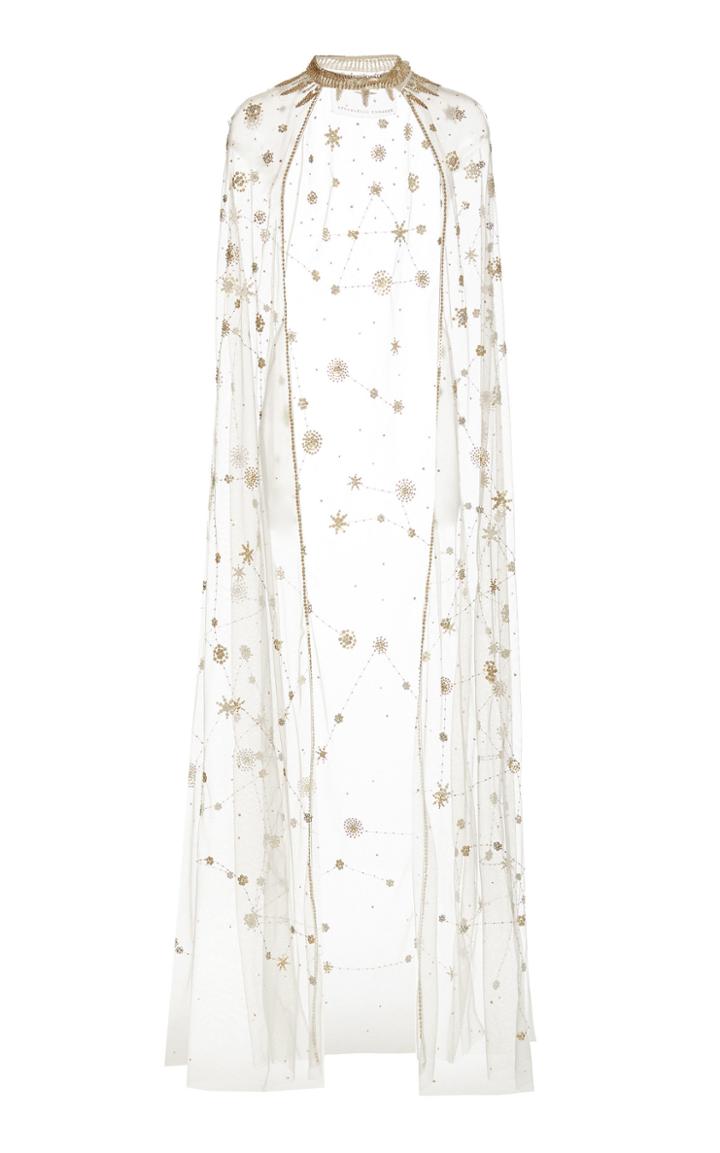 Moda Operandi Cucculelli Shaheen Constellation White Platinum Cape
