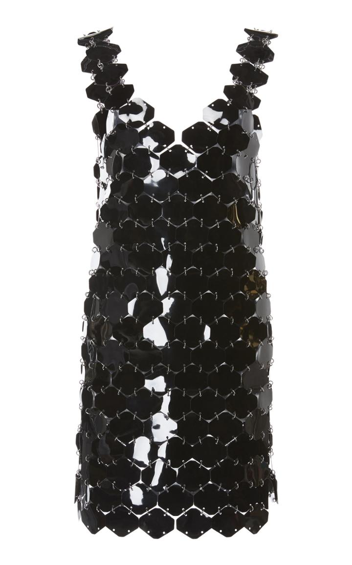 Paco Rabanne Sequin V-neck Mini Dress