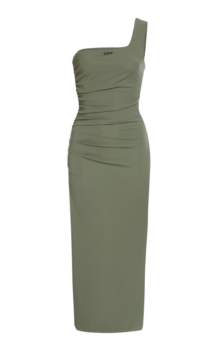 Off-white C/o Virgil Abloh One Shoulder Sheath Dress