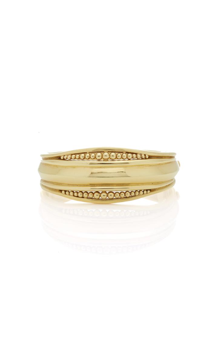 Mahnaz Collection Limited Edition Helen Woodhull 18k Gold Bangle Bracelet By Helen Woodhull C.1981