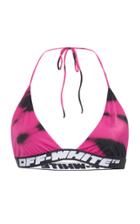 Off-white C/o Virgil Abloh Tiger Dye Triangle Bikini