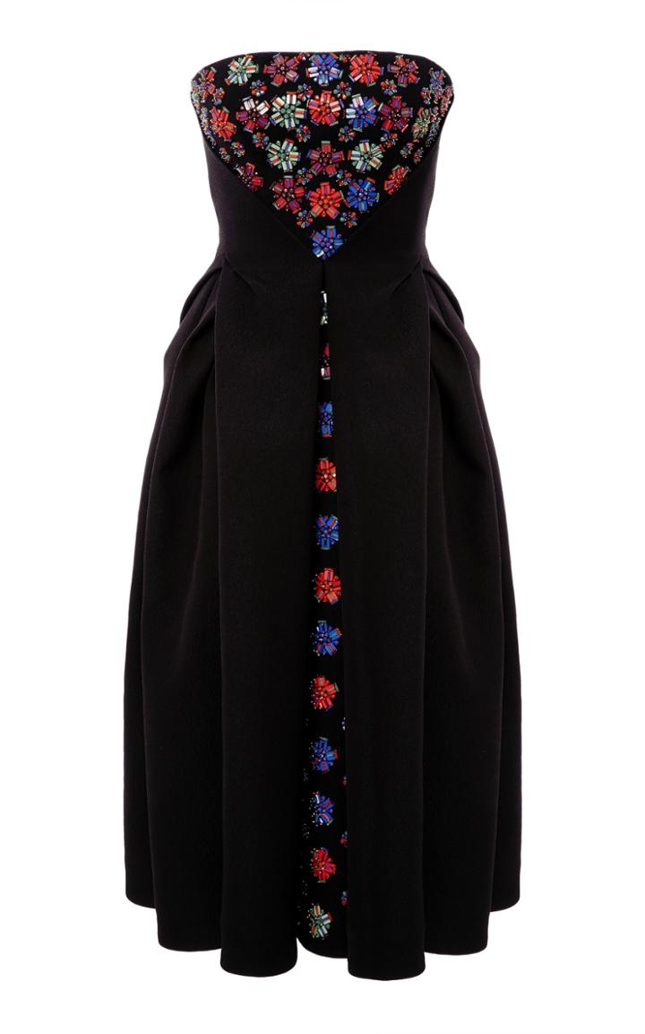 Zac Posen Gauffre Jacquard Cocktail Dress