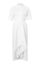 White Story Elizabeth Lace Up Corset Shirt Dress
