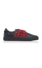 Givenchy Urban Street Logo-embellished Leather Sneakers