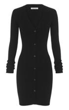 Anna Quan Misha Ribbed-knit Shirt Dress
