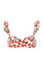 Moda Operandi Agua By Agua Bendita Kiwi Ruffled Bermelo-print Bikini Top