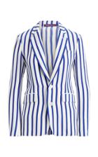 Ralph Lauren Yvette Striped Silk Jacket