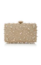Elie Saab Fishnet Clutch With Pearls