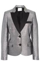 Racil Mick Fitted Tuxedo Jacket In Brocard