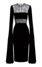 Alex Perry Kirby Lace And Velvet Dress