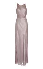 Alberta Ferretti Silk Lame Bias-cut Gown