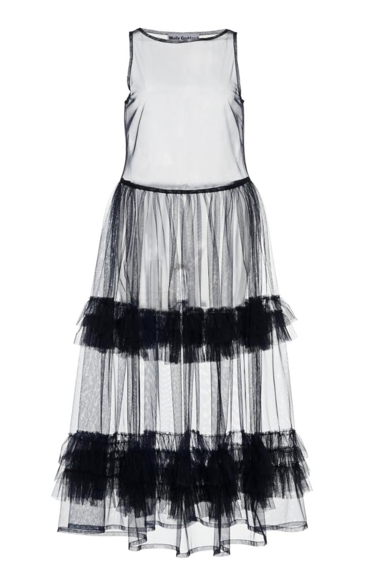 Moda Operandi Molly Goddard Nellie Ruffled Tulle Midi Dress