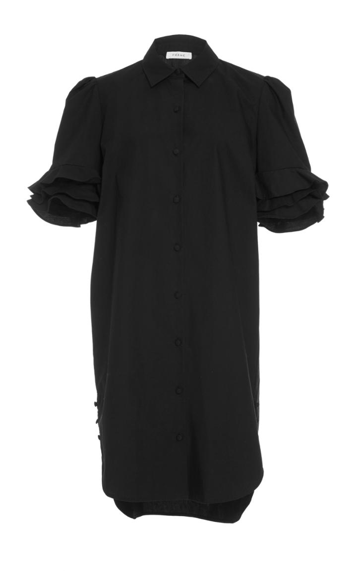 Frame Denim Ruffle Sleeve Dress