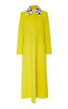 Carolina Herrera Fur Collar Coat