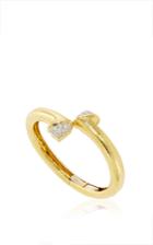 David Webb Diamond Crossover Nail Bangle