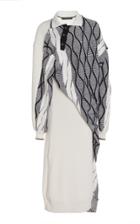 Y/project Twisted Wool-blend Argyle Midi Sweater Dress