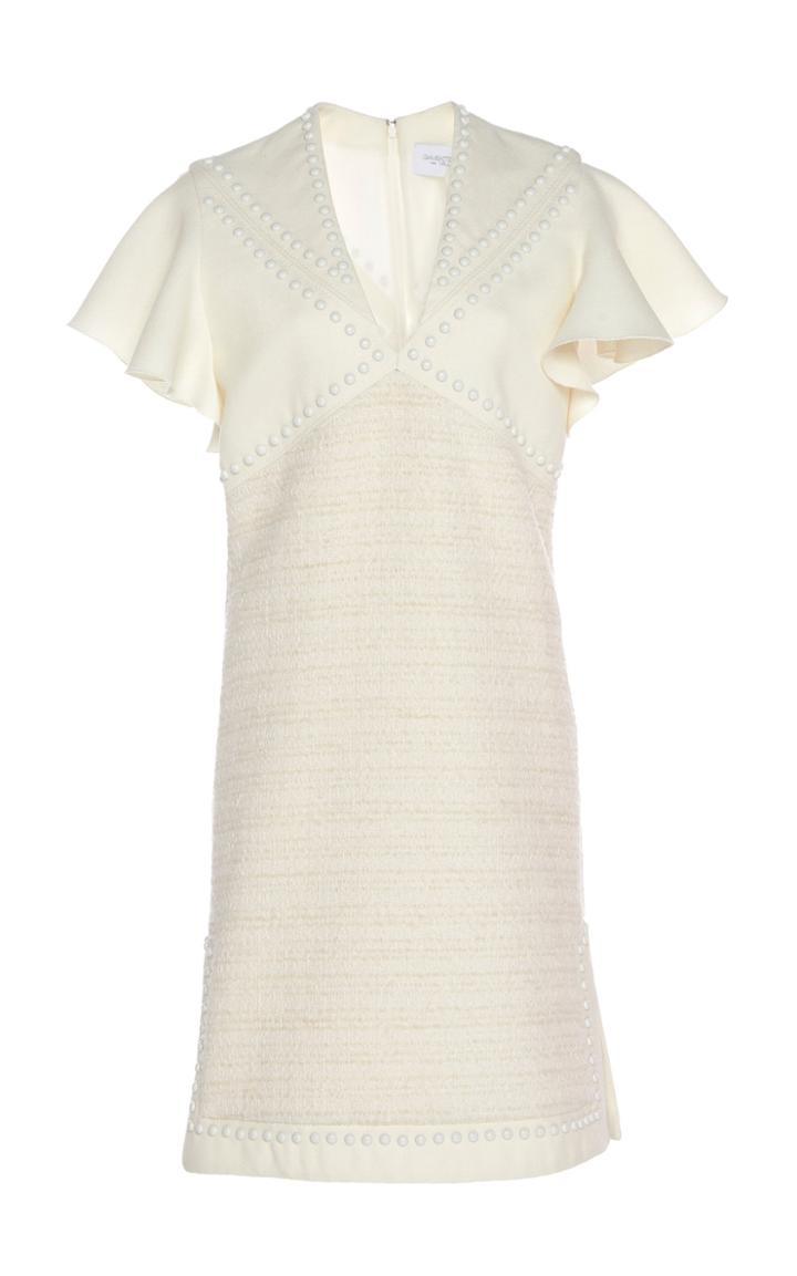 Giambattista Valli Cotton Flared Sleeve Mini Dress