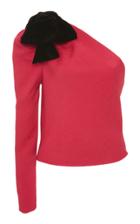 Rebecca De Ravenel M'o Exclusive One-shoulder Silk Cloqu Top
