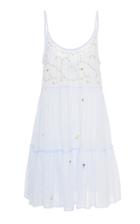 Thierry Colson Verushka Embroidered Cotton Mini Dress